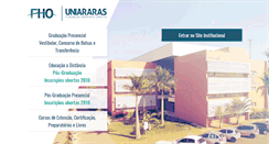 Desktop Screenshot of fho.edu.br